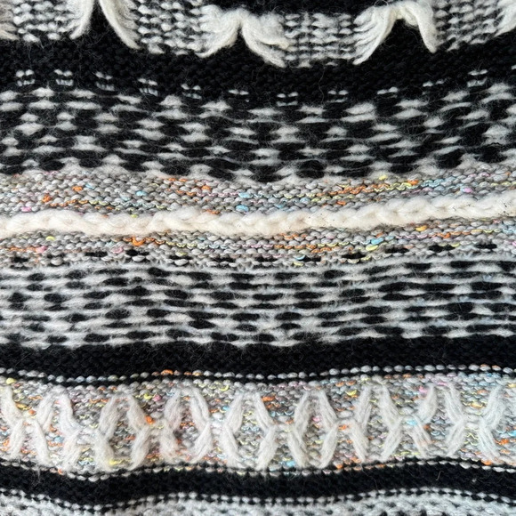 Anthropologie Knit Prussia Sweater Vest textured wool scoop neck stripes rainbow - Picture 5 of 8